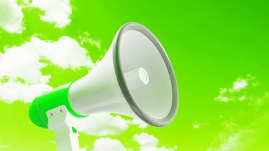 Mega! Noch eine Ausschreibung :) Das ist ein Foto eine Megaphons.