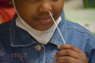 Germersheimer Grundschulkinder haben es vorgemacht: die Corona-Selbsttests sind kinderleicht zu bedienen. Foto: Kreisverwaltung Germersheim/KV GER/mda