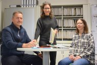 von links nach rechts: Das Team der Jugendhilfe im Strafverfahren: Martin Brügger, Johanna Krämer und Melanie Winter. Foto: Kreisverwaltung Germersheim/KV GER/mda