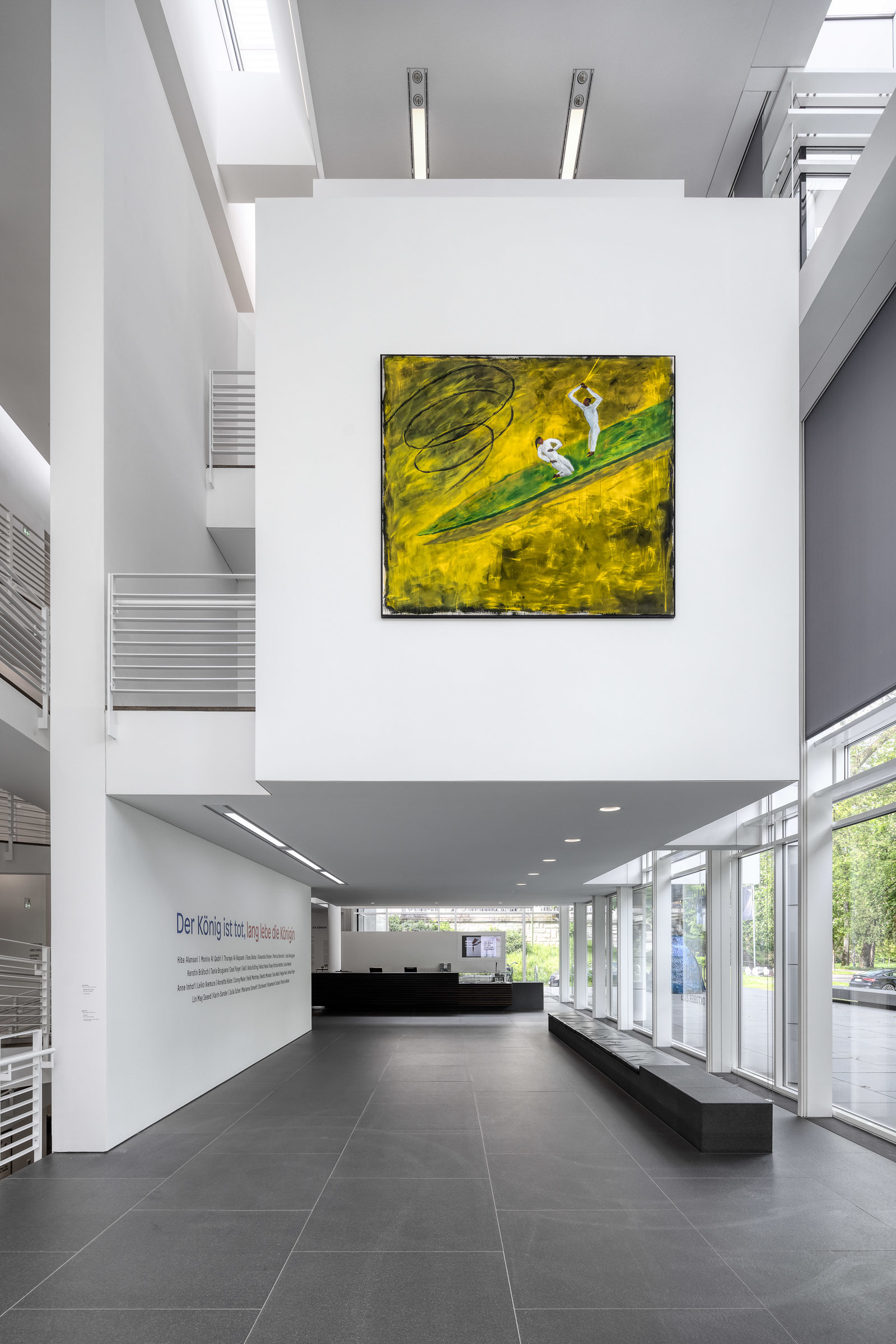 Leiko Ikemura, Kaiserin tötet Kaiser, 1983. Acryl auf Nessel, 196 x 222 cm. Julius Bär Bank © Leiko Ikemura und VG Bild-Kunst, Bonn 2023. Museum Frieder Burda, Baden-Baden 2023