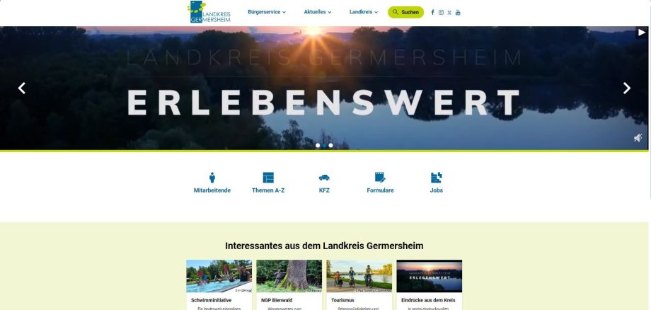 Neue Webseite der Kreisverwaltung Germersheim