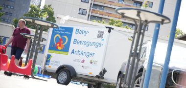 Der Änhänger in Aktion