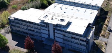 DiecKreisverwaltung in der Konrad-Nolte-Str. 20. Das angehängte Luftbild (KreisGER / Arthur Jung) zeigt den neuen Standort in der Konrad-Nolte-Str. 20.