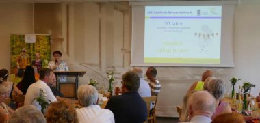 Kreisbeigeordnete Anette Kloos bei der Jubiläumsveranstaltung. das foto zeigt Kreisbeigeordnete Anette Kloos bei der Jubiläumsveranstaltung.