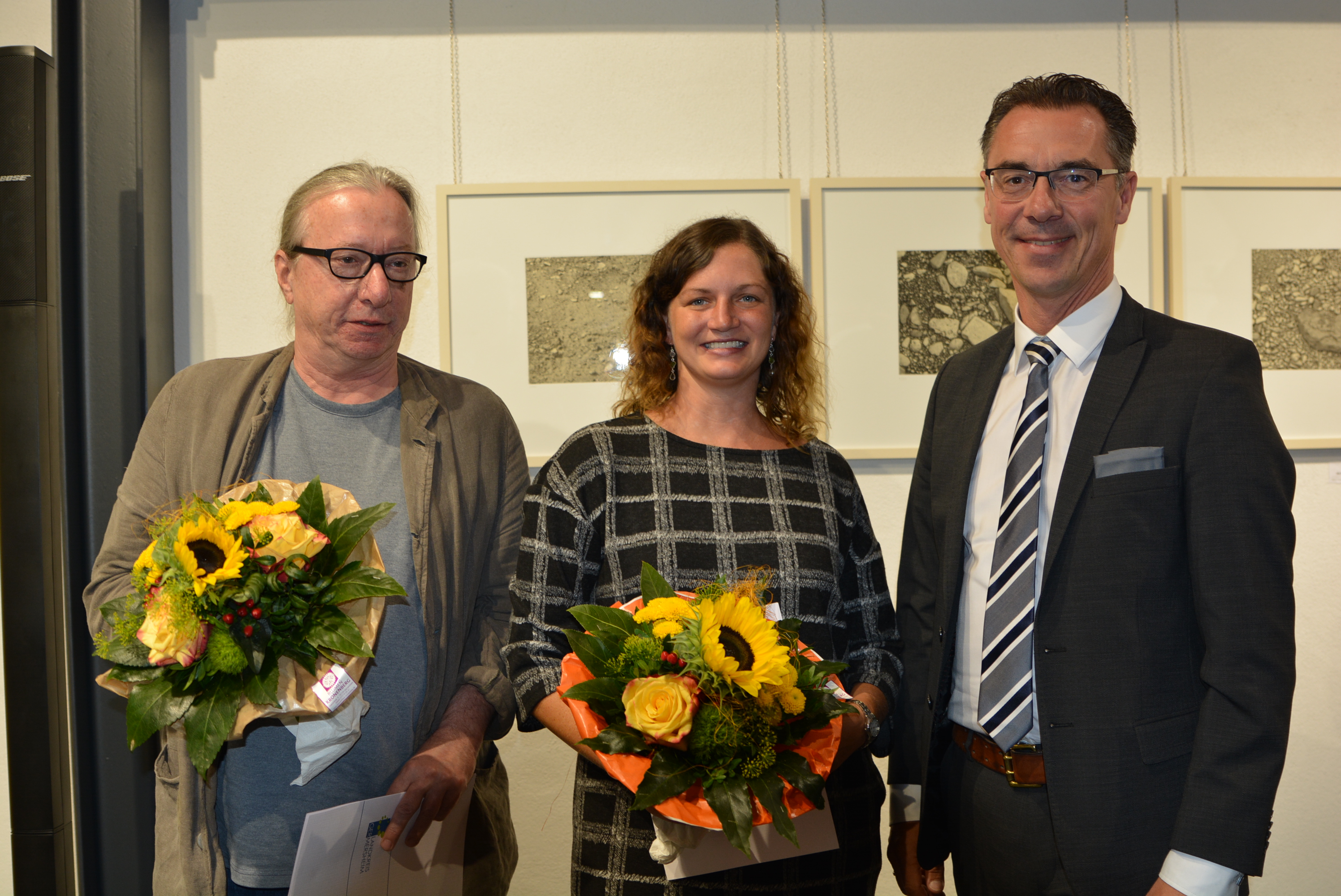 v.l. Michael Rausch, Claudia Urlass, Erster Kreisbeigeordneter Christoph Buttweiler.