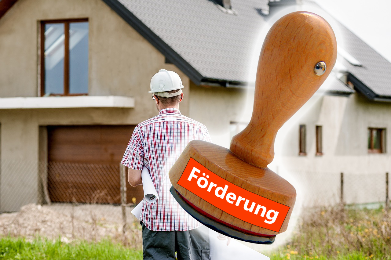 Foto eines Stempels für eine Akte des Bauamtes.