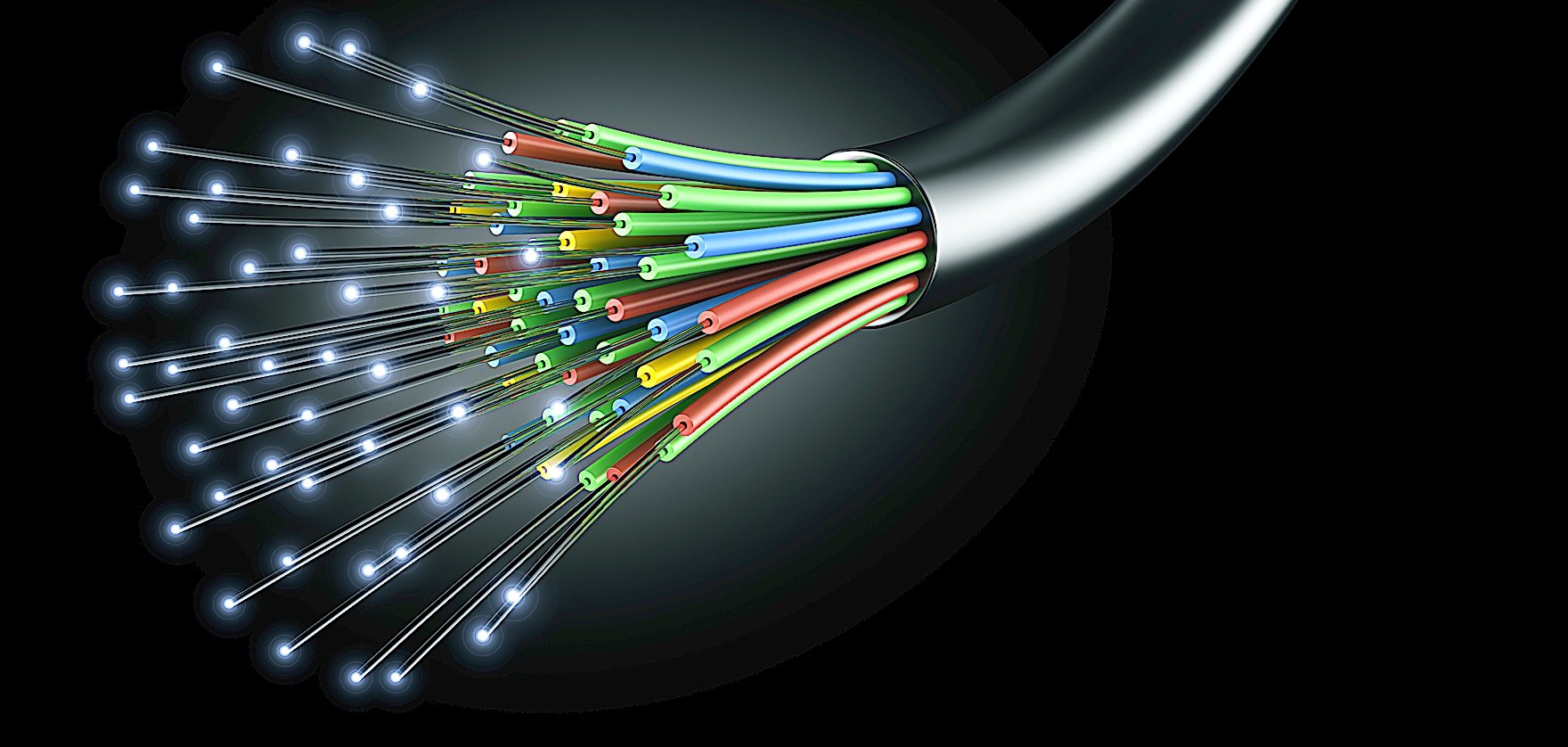 foto von glasfaserkabel.