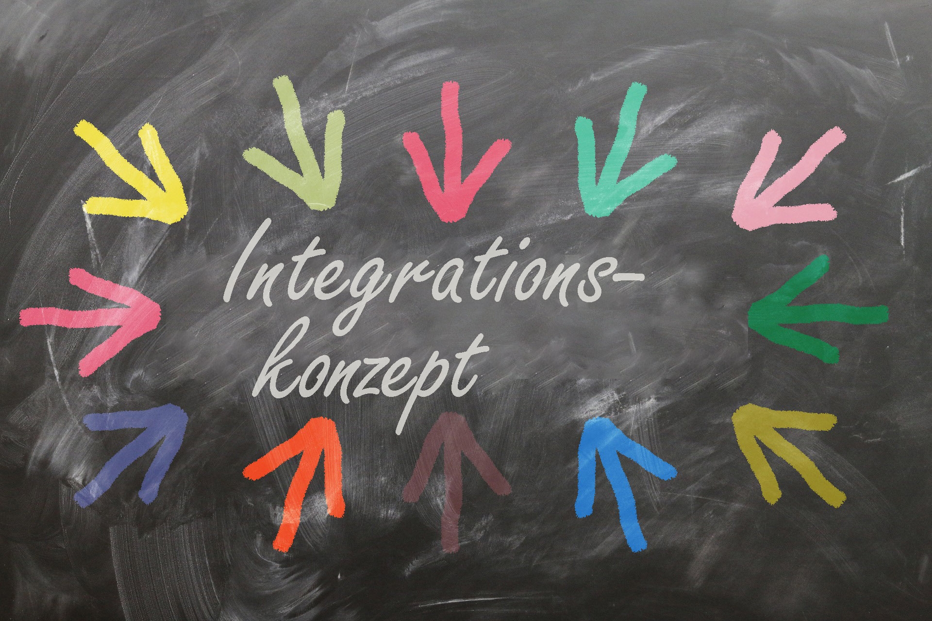 grafische darstellung mit bunden pfeilen