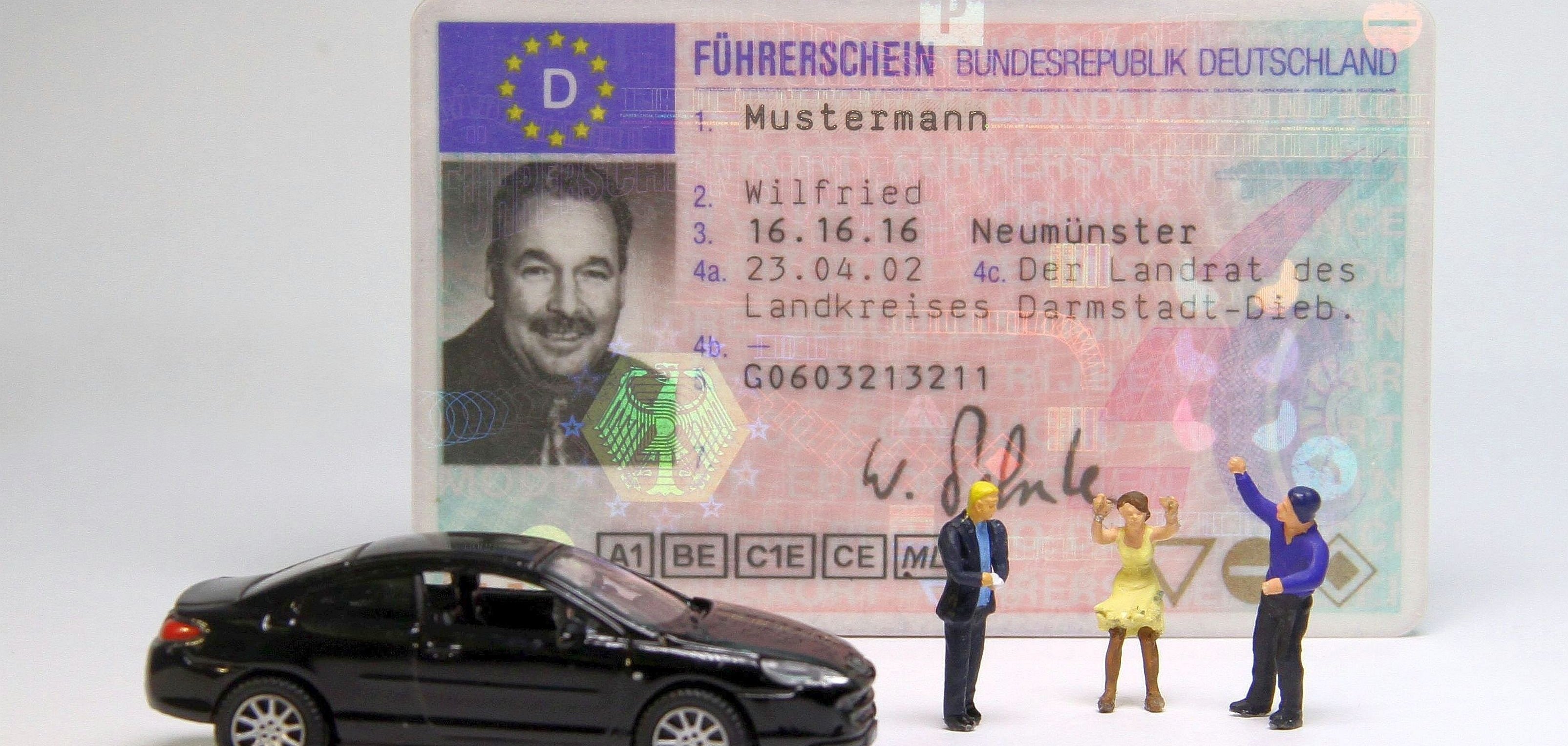 Foto eines Führerscheins