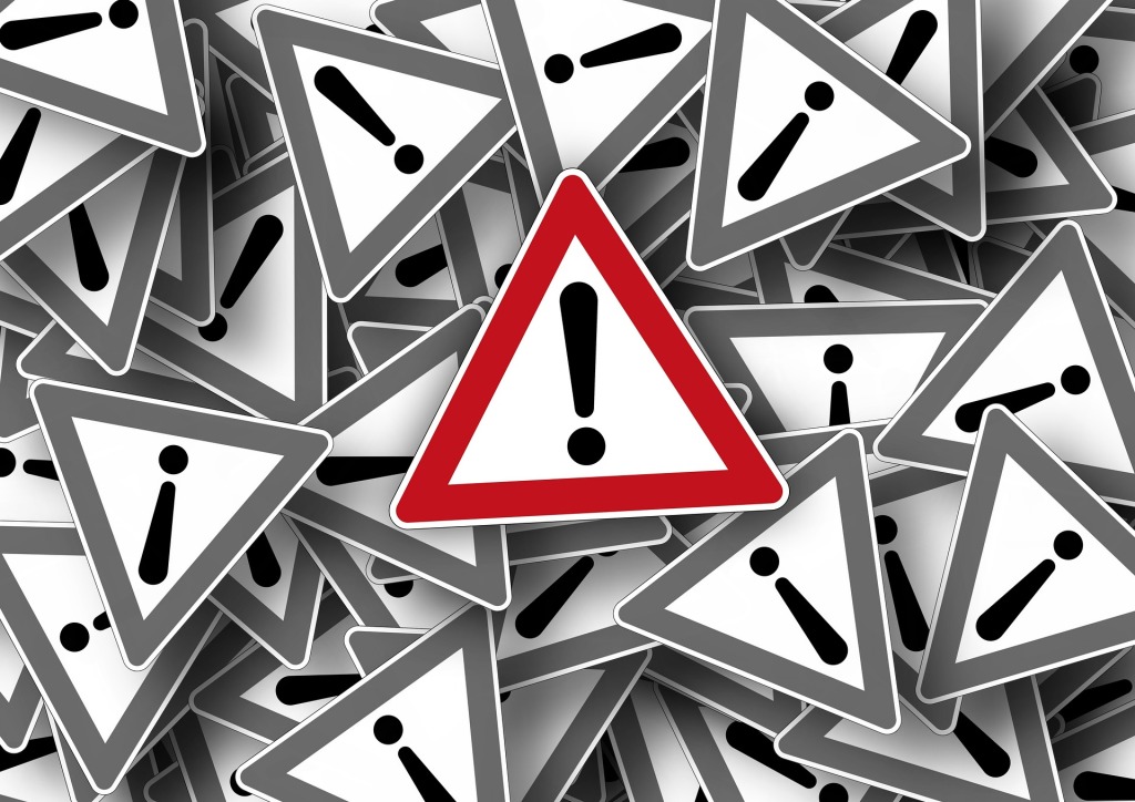 Warndreieck Die Grafik zeigt ein Warndreieck, Alert, Attention !