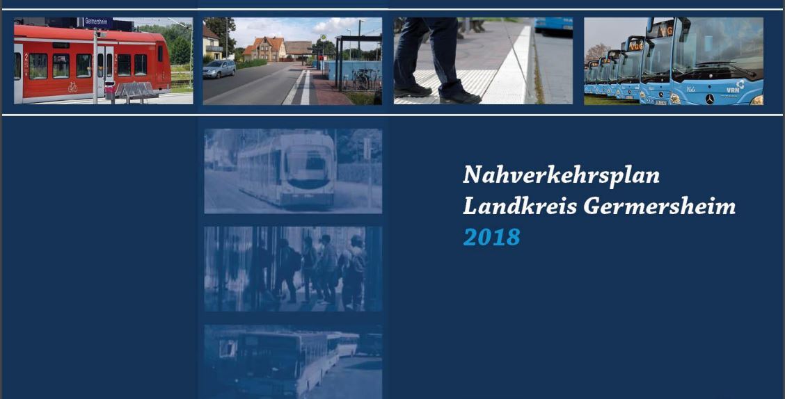 Titelseite einer broschüre "nahverkehr"