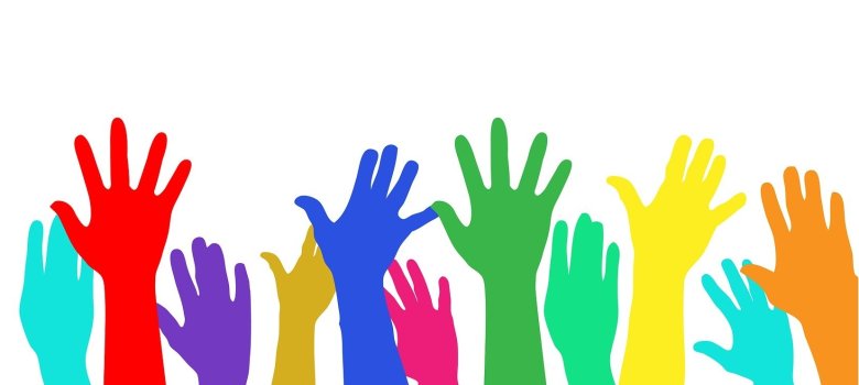 Sportlerehrung Foto von aufstrebenden Händen und Arme